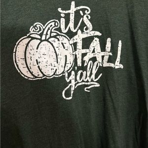 Green 'It's Fall Y'all' Graphic Tee